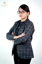 Black Check Women's Blazer