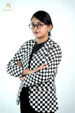 Box Check Women's Blazer