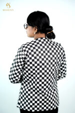 Box Check Women's Blazer - Image 2