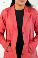 Purple Women's Long Blazer - Image 2