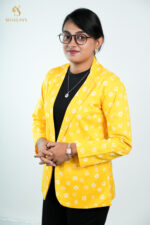 Yellow-Flower Women's Blazer