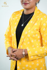 Yellow-Flower Women's Blazer - Image 2