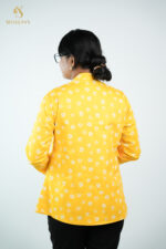 Yellow-Flower Women's Blazer - Image 3